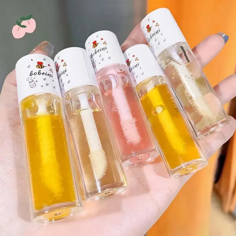 Honey Lip Oil Water Light Transparent Glass Honey Lip Moisturizing Lip Oil Moisturizing Lips Student Affordable — image 5