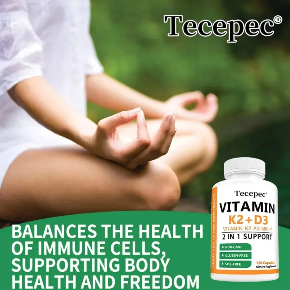 Vitamin D3 + K2 Softgels 2-in-1 Complex Bone Teeth & Immune Health Support Booster ανοσοποιητικού συστήματος — image 5