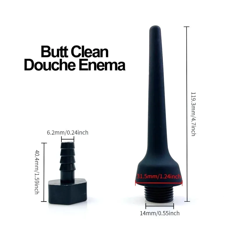Silicone Anal Vaginal Douche Butt Plug Multi-Function Enema Plug-In Shower Anal Dilators Adults Sex Toys Adult Sex Toys