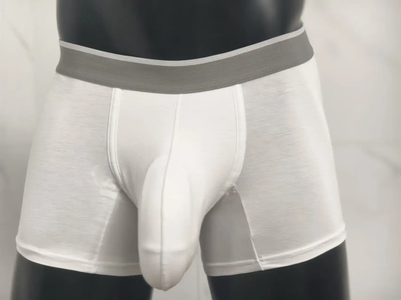 Cueca boxer masculina premium, cueca grande com bolsa extra grande, aumento de protuberância, respirável, leve, boxers masculinos — image 8
