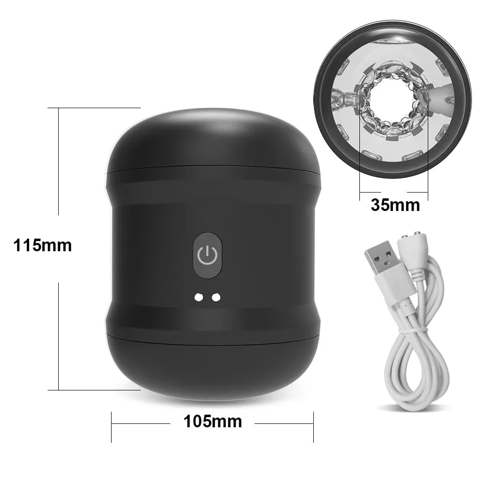 Automata férfi maszturbátor vibráló férfi nyitott végű, zsebes punci maszturbációs csésze puha szilikon felnőtt termékek férfi szexjáték — image 5