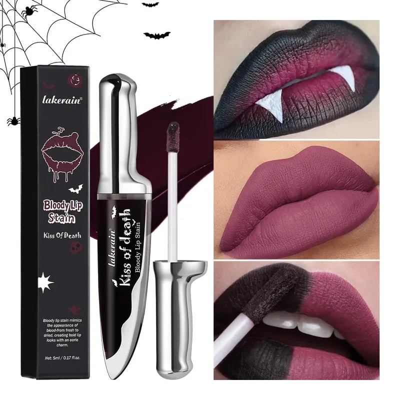 Halloween Gothic Σετ Μακιγιάζ Αδιάβροχο Μολύβι Μολύβι Μάσκαρα Lip Gloss Cream Blush Kit Creative Makeup Cosmetic μακράς διαρκείας — image 3
