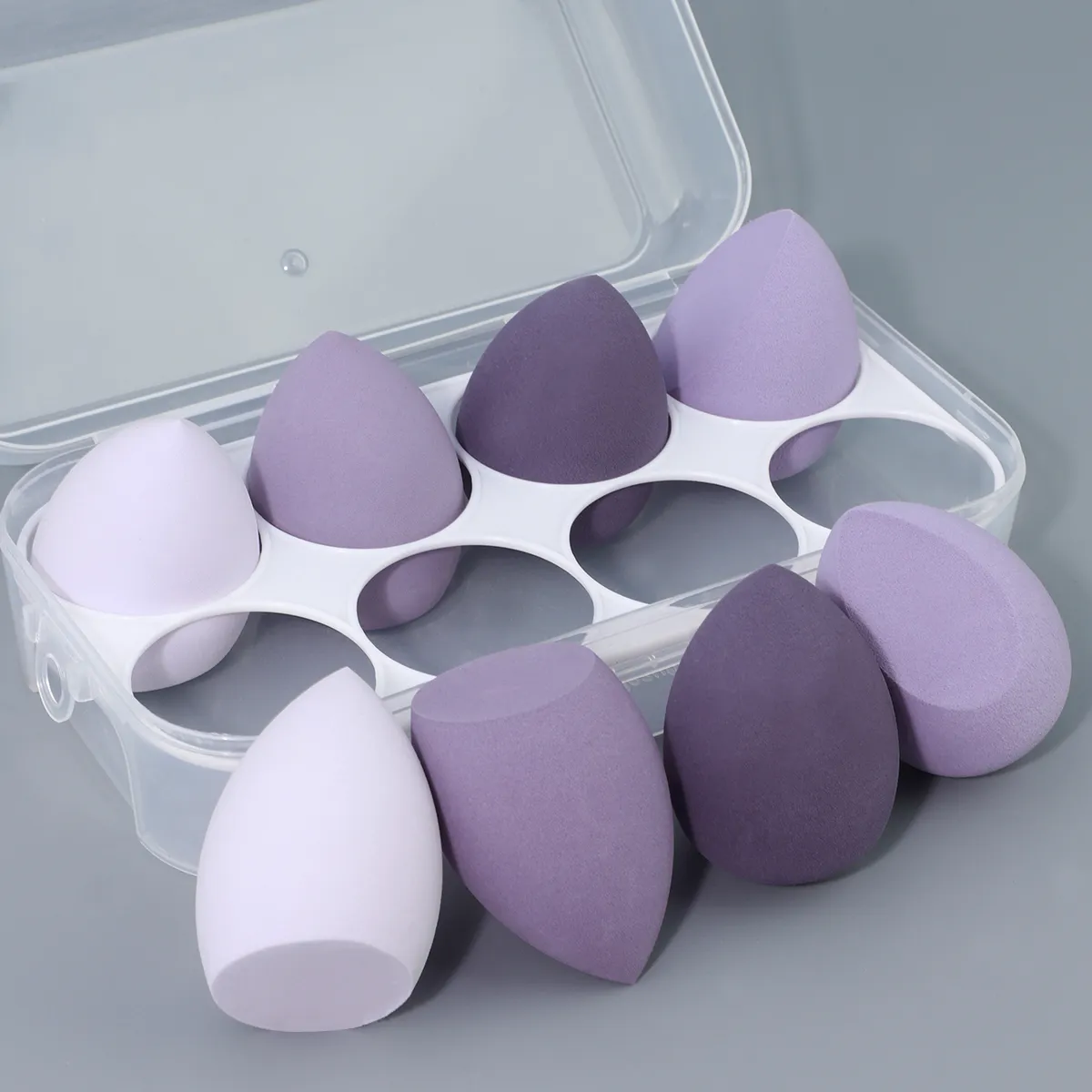 4/8db kozmetikai puff smink szivacs turmixgép Beauty Egg Soft alapozó szivacsok púderpuff női smink kiegészítők szépségápolási eszközök — image 5