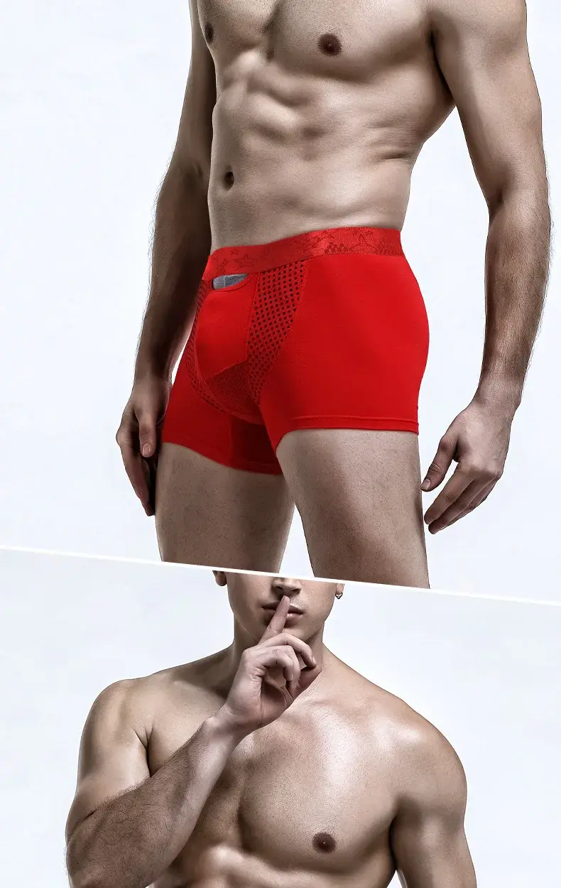 Men's Boxers Shorts Push Up Underwear Modal Pantie Man Breathable Magnetic Ice Silk Bullet Separation Pouch Underpants Cueca — image 10