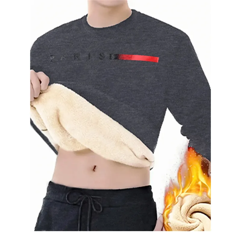 Cashmere round neck men's winter thick cashmere sa ilalim ng mainit na katsemir — image 9