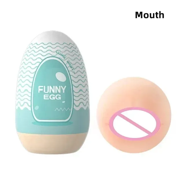 Tojás Hordozható Pénisz Masszírozó Puha Gumi Felnőtt Szex Játékok Férfi Valósághű hüvely zseb Pussy Mini Cups Maszturbátor — image 9