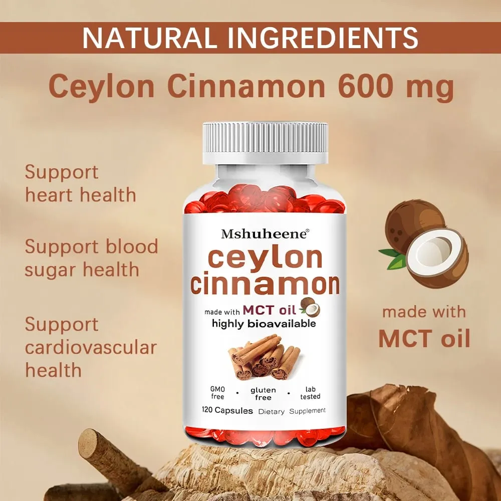 Bio ceyloni fahéj kapszula 600 mg nagy hatékonyságú, támogatja az antioxidáns immunrendszert, a szív-ízületeket, a csontokat és az emésztést — image 3