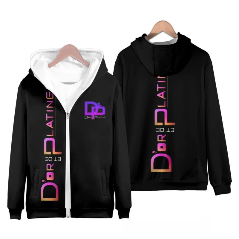 Rapper JuL 3D Print Zipper Hoodies Panlalaking Babae Casual Hooded Sweatshirts Hoody Oversized Tracksuit Pullover Man Coat na Damit — image 3