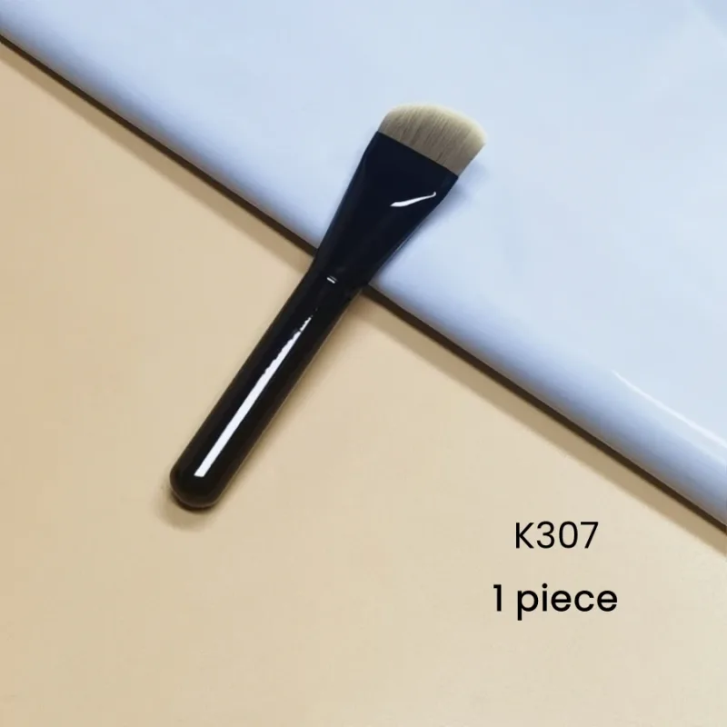 Black Curved Foundation Makeup Brushes Blush Beauty Foundation תחליב טיפוח מסיכת פנים איפור כלי מברשת