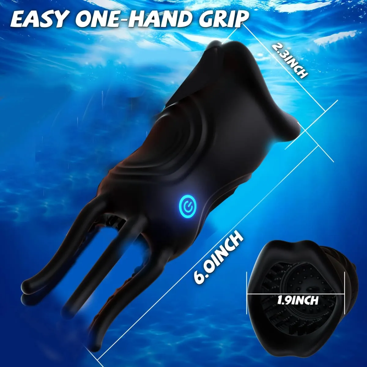 Penis Vibrator Male Masturbator Realistic Lips & Tentacle Stimulation Stroker 360° Blowjob Penis Trainer Sex Toy for Men