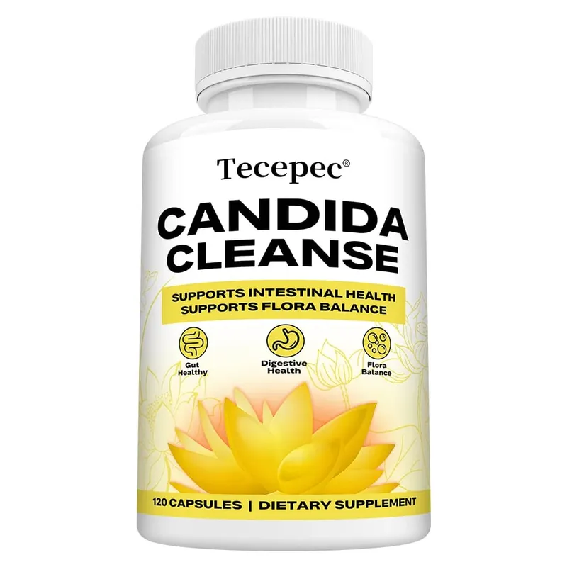 Candida Cleanse kapszula - Bélbél méregtelenítő bélflóra egyensúlya támogatja az emésztést, puffadást enyhítő antioxidáns kiegészítő
