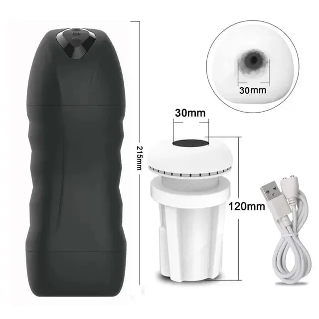 Automatic Male Masturbator Powerful Vibration Blowjob Sucking Machine Silicone Masturbation Cup Adult Supplies Sex Toy for Men — image 10
