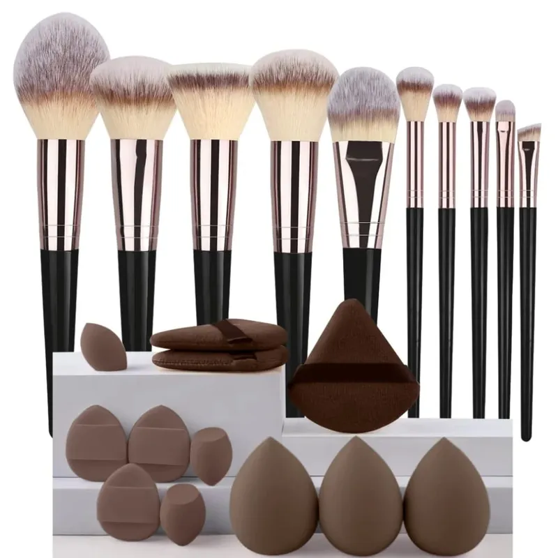 Sminkecset készlet Professzionális Beauty Foundation korrektor púder szemhéjpúder pirosító ecset Kabuki Blending Cosmetic Beauty Tool — image 7