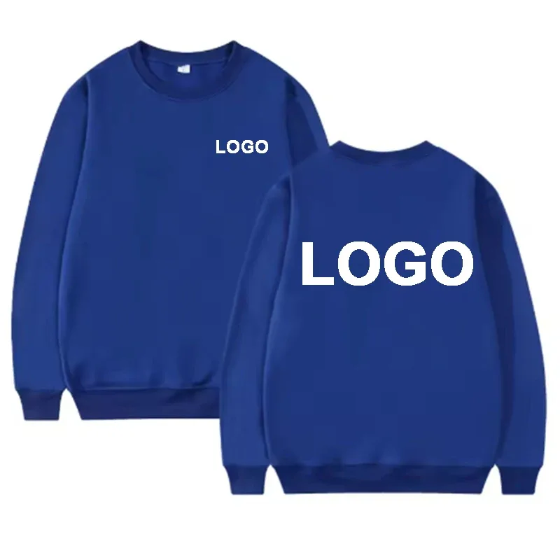 DIY Design Round Neck Hoodies Men Fashiong Customized Printed Loose Long Sleeve Pullover Women Casual Streetwear Sweatshirts — image 14