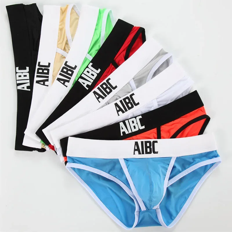 Ice Silk Underwear For Men Big Pouch Open Front Briefs Low Rise Underpants Gun Separation Breathable — image 10