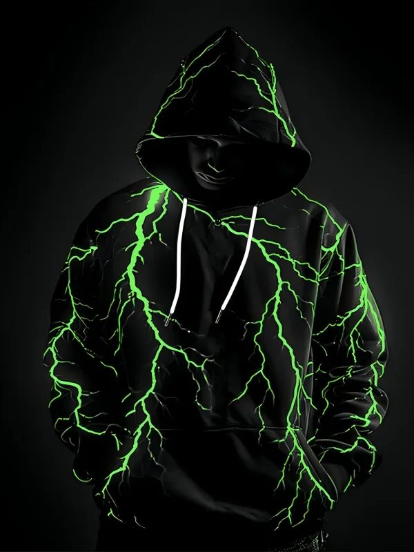 Panlalaking winter-spring hooded sweatshirt na may 3D print na komportable at malambot na uso at kaswal na streetwear na istilo — image 3