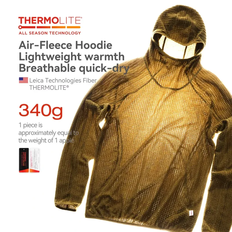 Thermolite® Hooded Sweatshirt: 2025 Winter Lightweight & Warm Hoodie Unisex Solid Color Thickened Hoodie for Autumn and Winter