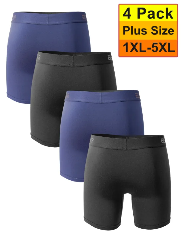 4 Pack Men Underwear With Opening Breathable Mens Boxershorts Men's Panties Underpants Plus Size 1XL-5XL Fashion Boxers Brief — image 2