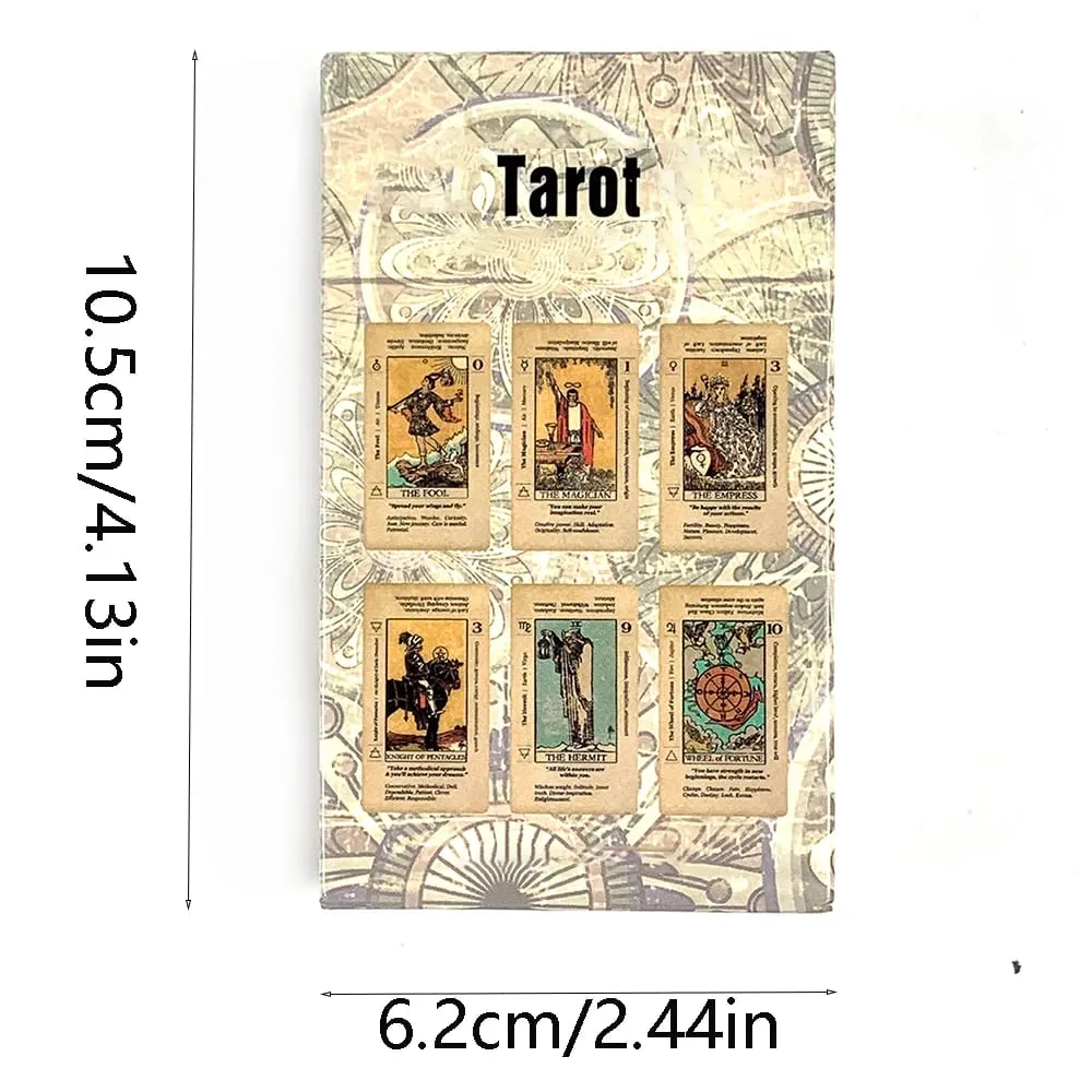 Κάρτες Ταρώ 78 τεμ. Κάρτες Fortune Telling Επιτραπέζιο Παιχνίδι Μαντείας Λέξη-κλειδί Antiqued Deck Holiday Games Χριστουγεννιάτικα δώρα — image 6