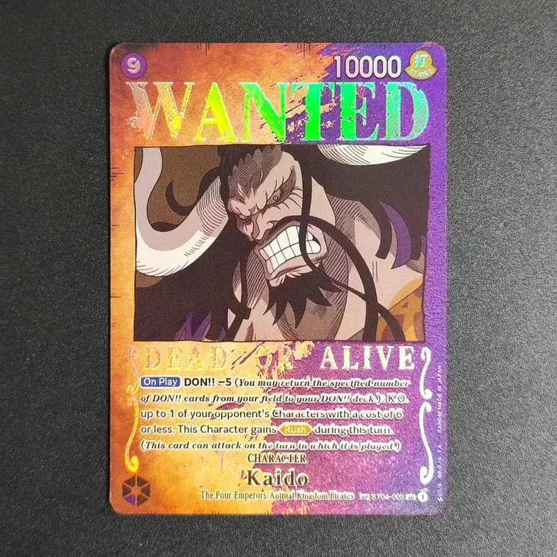 Proxy ONE PIECE CARD Luffy Shanks ACE Roger Teach Kaido Κάρτα χαρακτήρων Ζητείται Alternate Art English Collection Κάρτες Anime