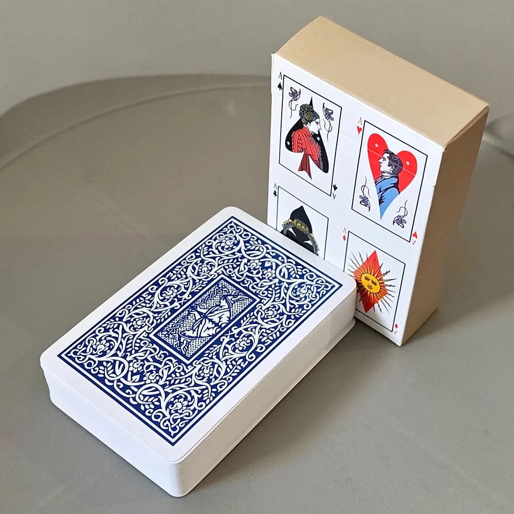 9*6cm The Playing Card Deck Vintage Art Fortune Telling & Divination Cards 54 Pcs Full Set Poker Deck Double-embossed — image 6