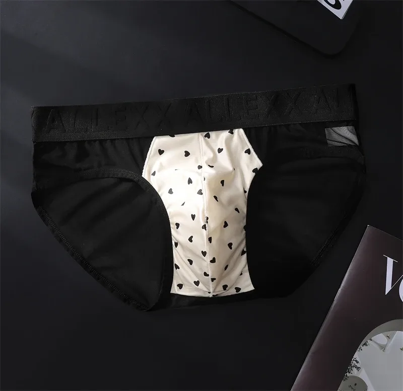 Adultos 18 plus cueca malha roupa interior masculina carta cintura cuecas masculino impressão calzoncillos hombre 3d convexo saco homem lingerie novo — image 4