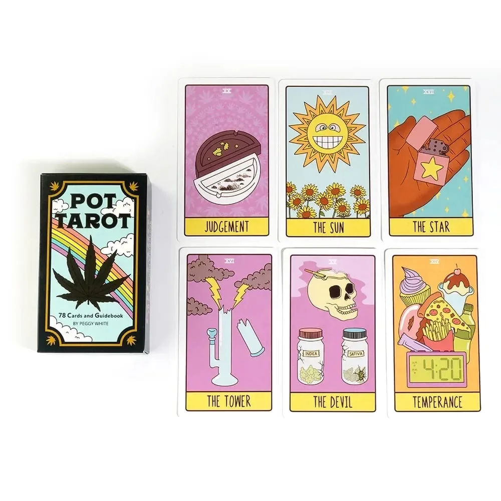 Pot Tarot Oracle Card Leisure Fortune Divination Party Διασκέδαση Παιχνίδι με κάρτες σκακιού Tarot 78 Card Deck
