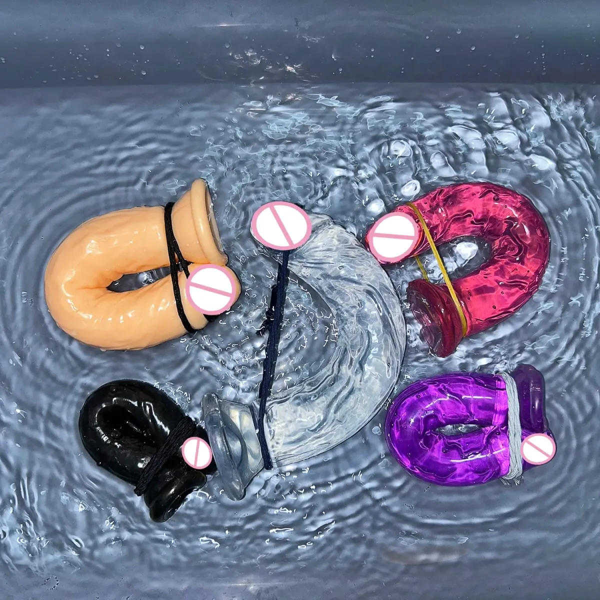 Olcsó 5 színű kis átlátszó vibrátor tapadókorong Jelly Dick női erotikus anális szex játékok Puha klitori hüvelyi maszturbátorok pénisz — image 4