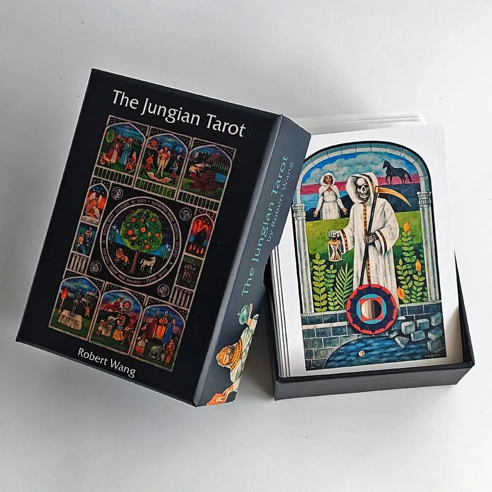 The Jungian Tarot Deck in Rigid Box 78 Double-embossed Cards for Active Imagination Jung Archetypes Psychology
