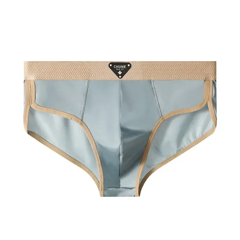 1/3 STK Herrbyxor Ice Silk Satinliknande underbyxor Herrkalsonger Sommar andas snabbtorkande trosor Sexiga U-påse underkläder — image 27