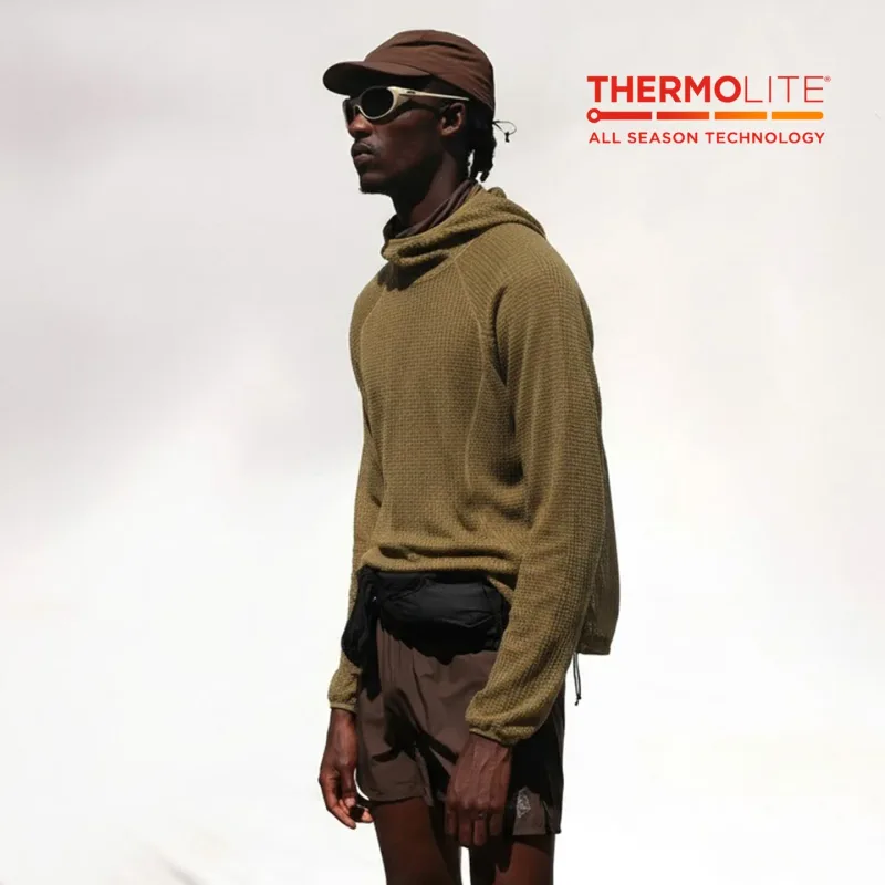 Thermolite® 四季保暖連帽衫男女通用輕速乾套頭運動衫透氣冬季中層運動服 — image 9