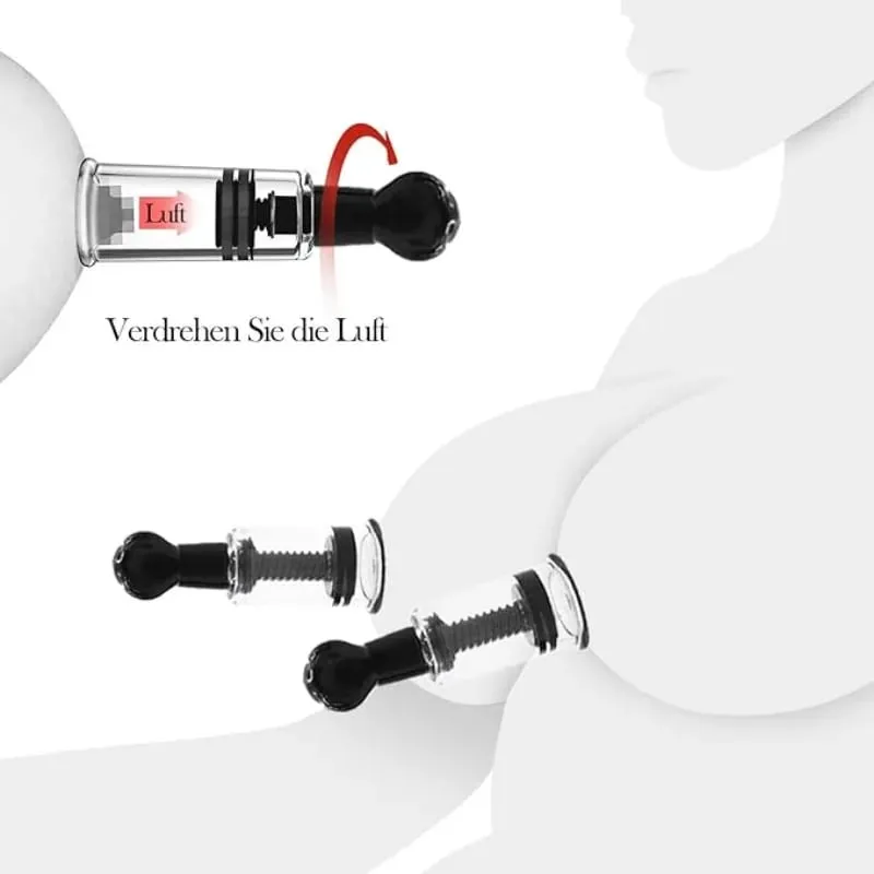 2db BDSM felnőtt mellbimbószívó csésze mellklitoriszszívó Erotikus mellbimbóbilincs pumpa felnőtt játék Szoptatott szexjátékok nőknek Férfiak — image 2