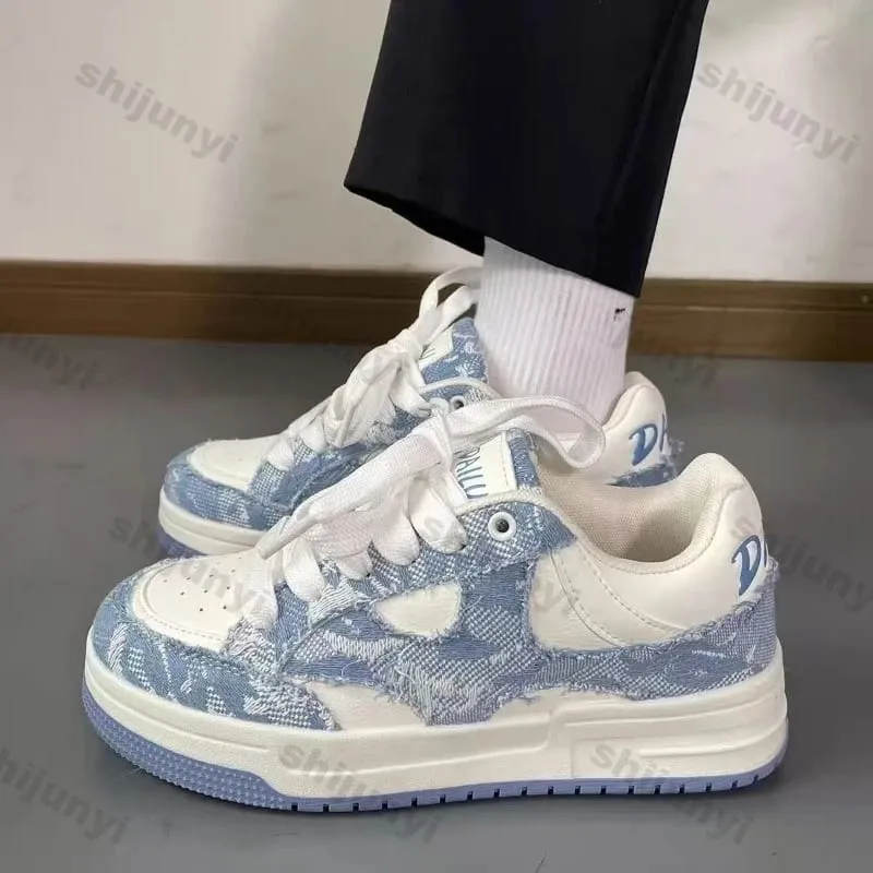 Men's Hard Wearing Platform Sneakers Increased Internal 2026 New Summer Non Slip Running Shoes Woman Breathable Casual Shoes — image 4