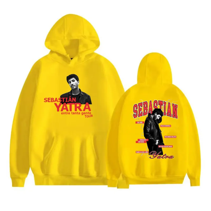 Sebastian Yatra Entre Tanta Gente Tour 2026 Sweatshirts Men Women Fashion Gothic Hoodie Vintage High Quality Pullover Streetwear — image 11