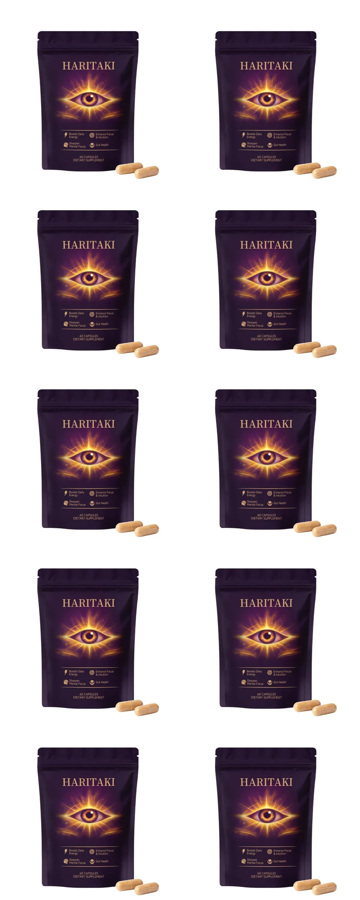 Haritaki 3rd Eye Supplement 500mg Supports Digestive Balance Gut Health Regular Elimination Daily Antioxidant Protection 60 Ct — image 11