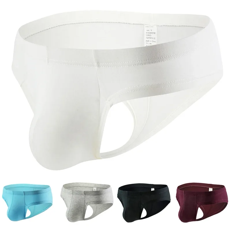 Sexiga män Slip Cueca U konvexa underkläder Andas Låg midja Mjuka byxor Underkläder High Fork Trosor Kalsonger Calzoncillos — image 11
