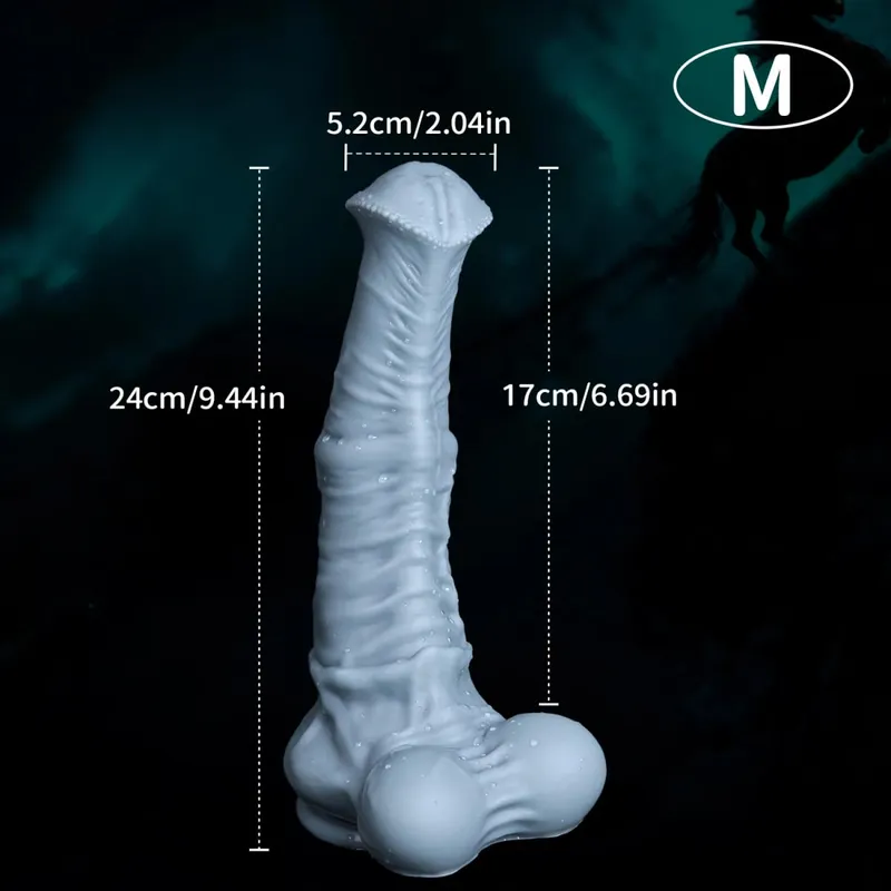 Big Horse Műpénisz Valósághű pénisz Hatalmas anális dugó Szex G-pont stimuláló masszázs, serkentő női maszturbátor szexjátékok nőknek 18