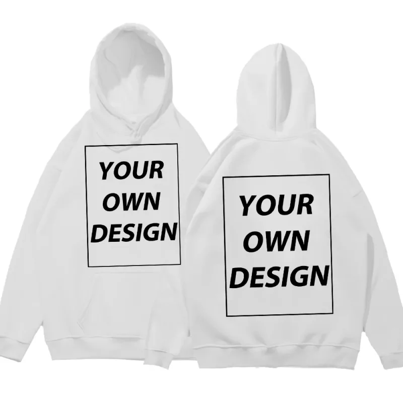 Customized DIY Print Lalaki Babae Autumn Winter Hoodies Casual Classic Pullover Simple Comfy Streetwear Soft Warm Sports Clothing — image 12