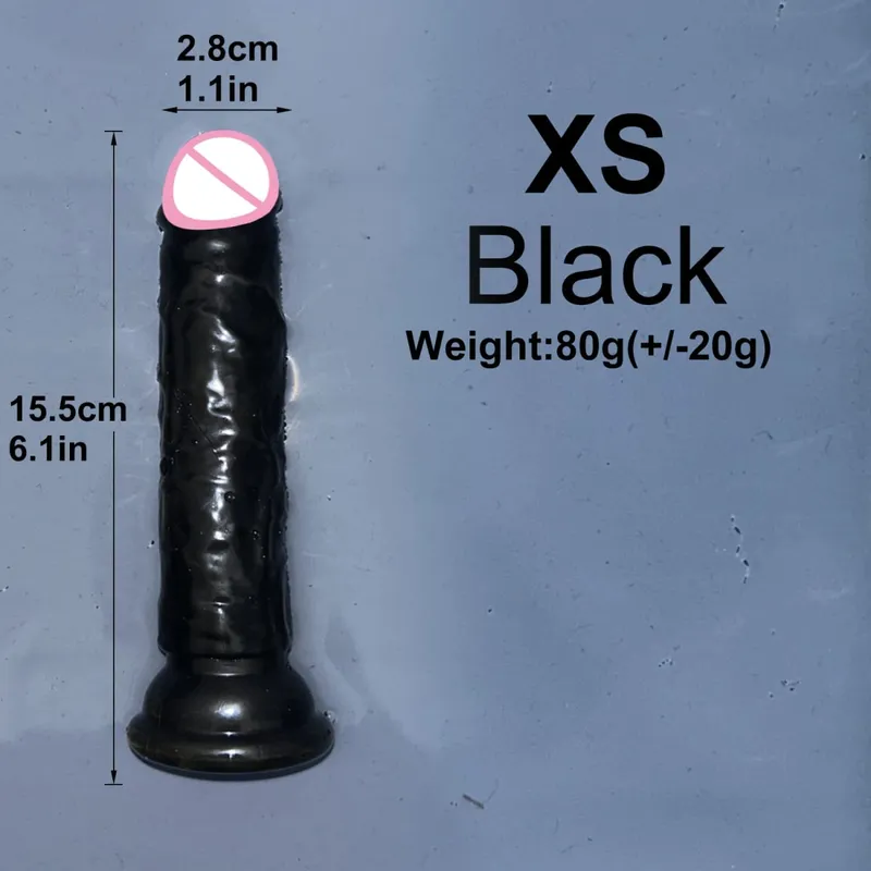 Olcsó 5 színű kis átlátszó vibrátor tapadókorong Jelly Dick női erotikus anális szex játékok Puha klitori hüvelyi maszturbátorok pénisz — image 27