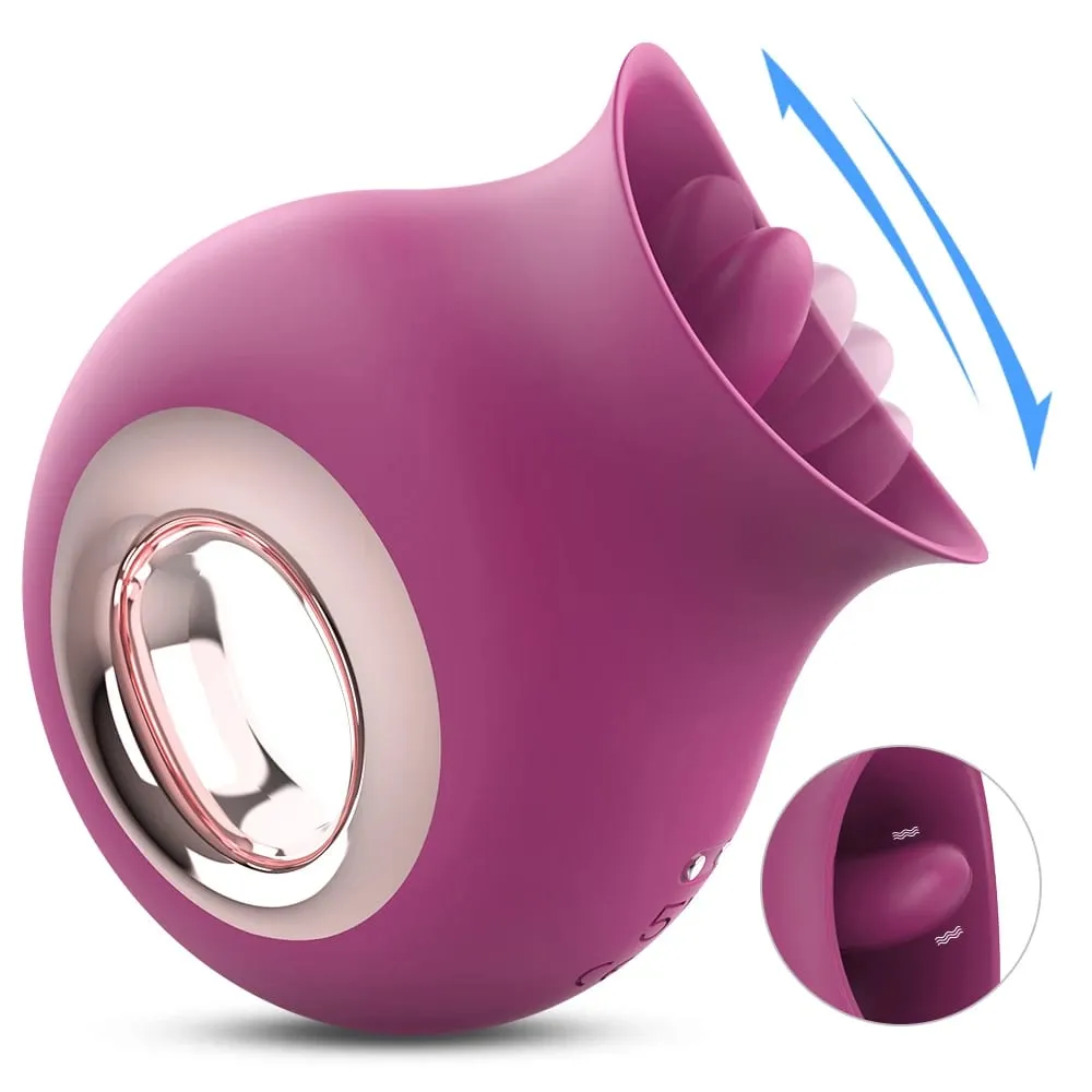 Női Vibrátor G-pont Műpénisz Clitorális Mellbimbó Stimulátor Orális Nyelv Pussy Vagina Szexjáték Női 18 éven felülieknek — image 1