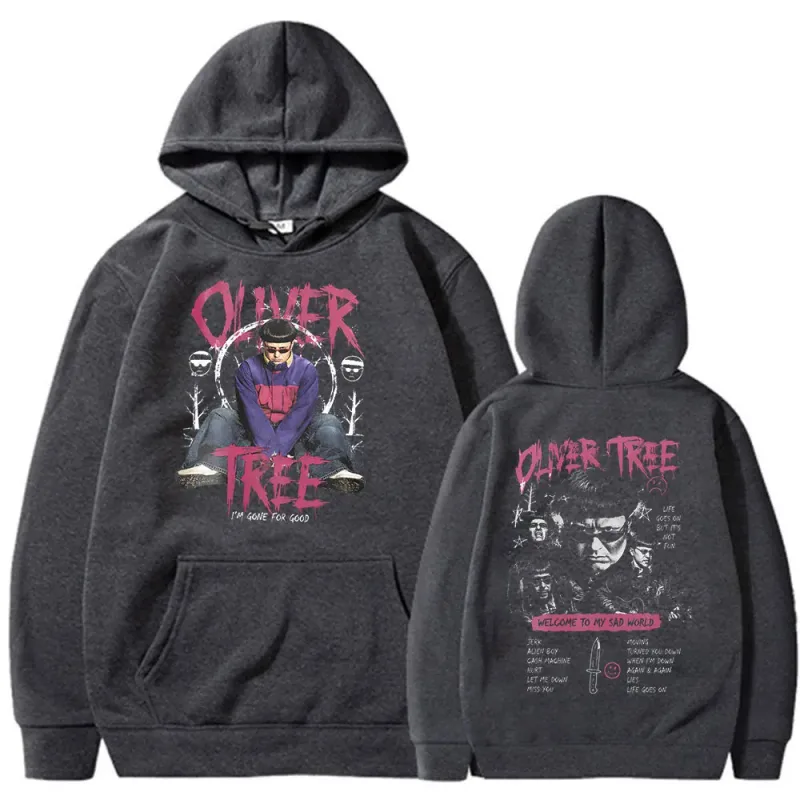 Oliver Tree Hoodies A vida continua 1993-2026 fãs presente pullovers roupas masculinas moda hip hop oversized casual moletom com capuz