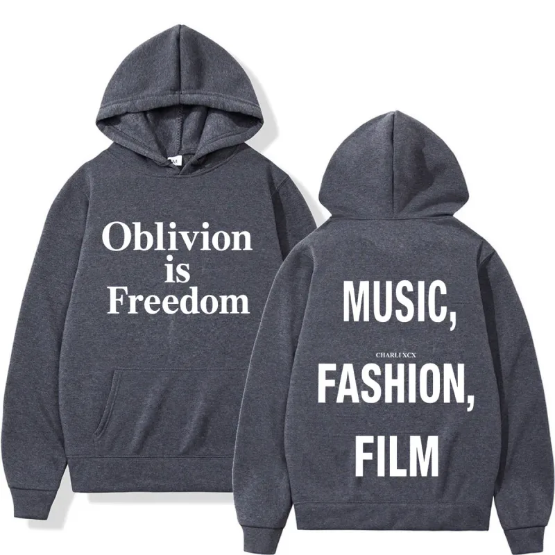 XCX Album Musik Fashion Film Tour 2026 Hoodie Cetak Pria Wanita Fashion Pullover Kasual Hip-Hop Kaus Hadiah Penggemar