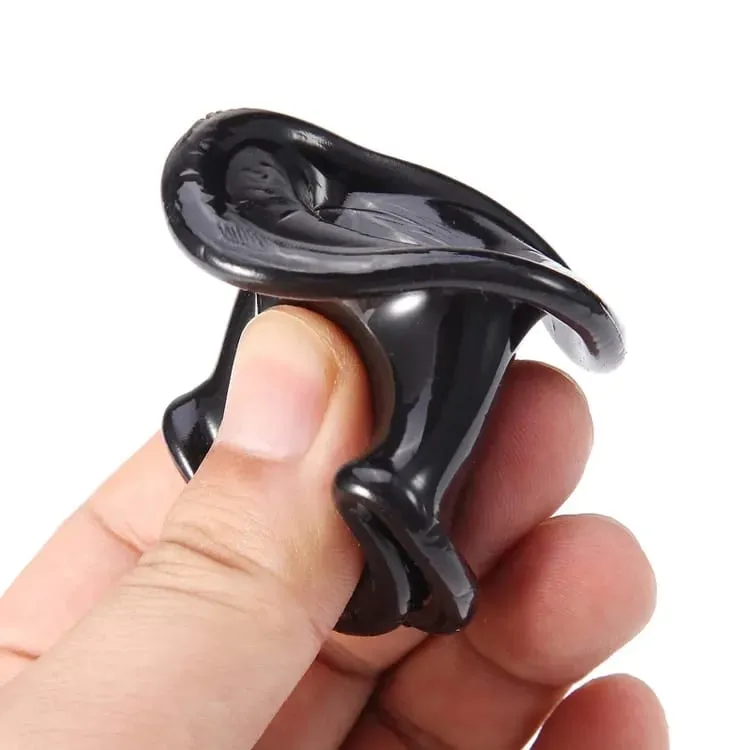 Male Silicone Ball Stretcher Scrotum Testicle BDSM Bondage Time Delay Sleeve Cock Penis Rings Adult Chastity Slave Sex Toys Men — image 3
