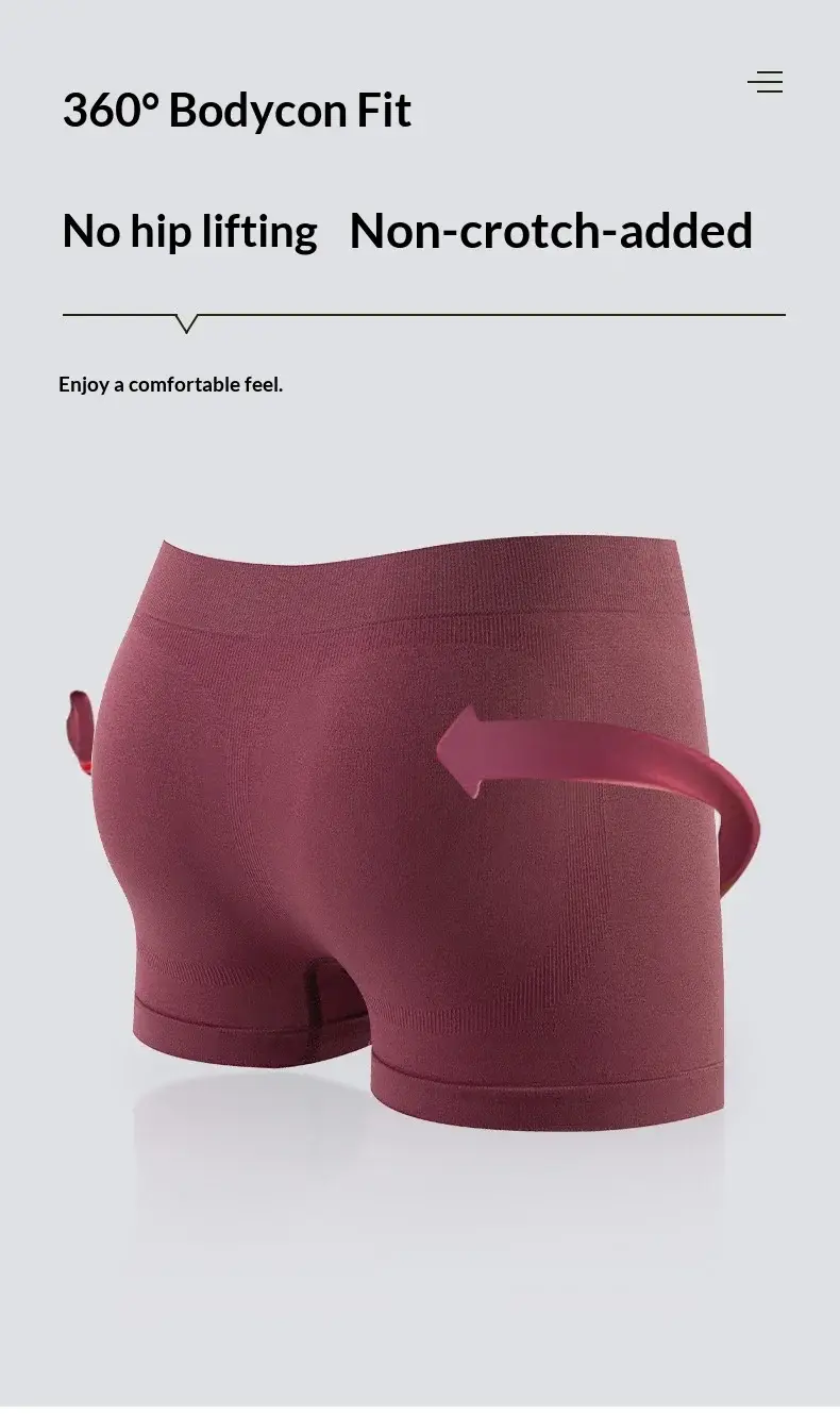 1pcs Elastic Underwear Men's Boxer Shorts Seamless Underpants Soft Panties Sexy Slim Lingerie Snug Moisture-wicking Trunks — image 8