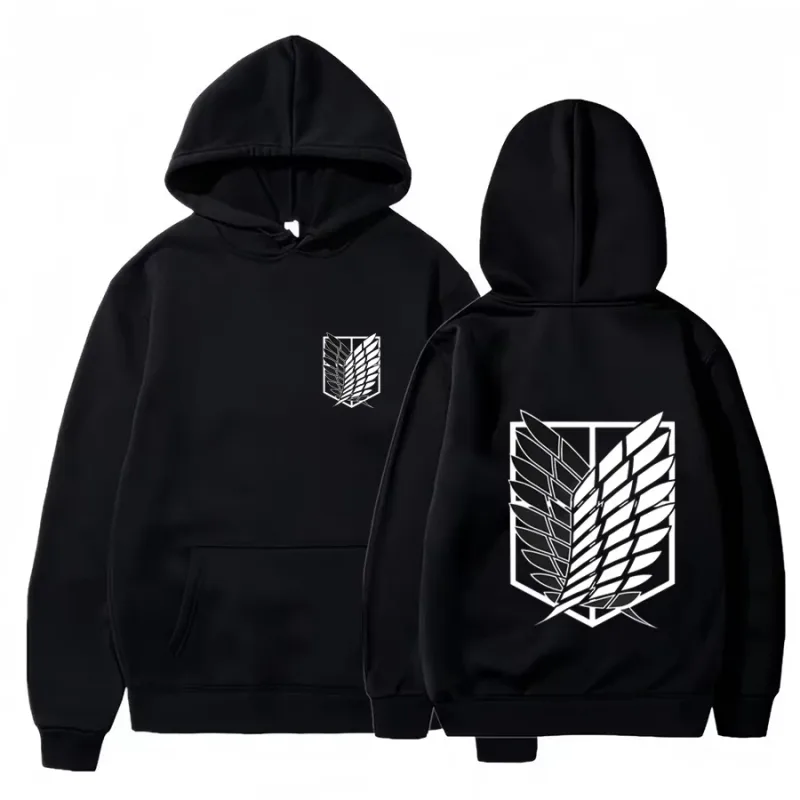 2026 Attack on Titan Men's Hoodie Anime Hoodies Men and Women Streetwear Pullover Harajuku Shingeki No Kyojin Hoodies Sweatshirt — image 1
