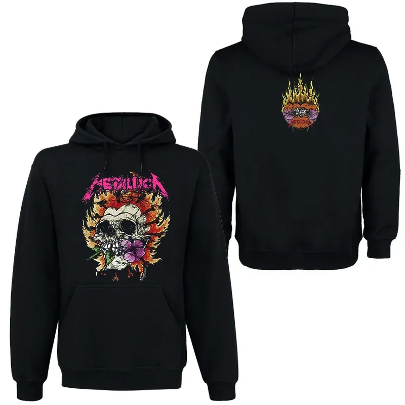 Band Rock Dark Wind Hoodie Herr Street Hip Hop Top Bekväm huvtröja Höst_Vinter Personlighet Herrkläder — image 17