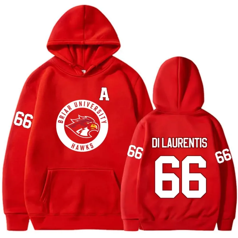 Off Campus TV Series Di Laurentis 66 Briar University Hockey Hoodies Men Women Casual Long Sleeves Oversized Unisex sweatshirt — image 16