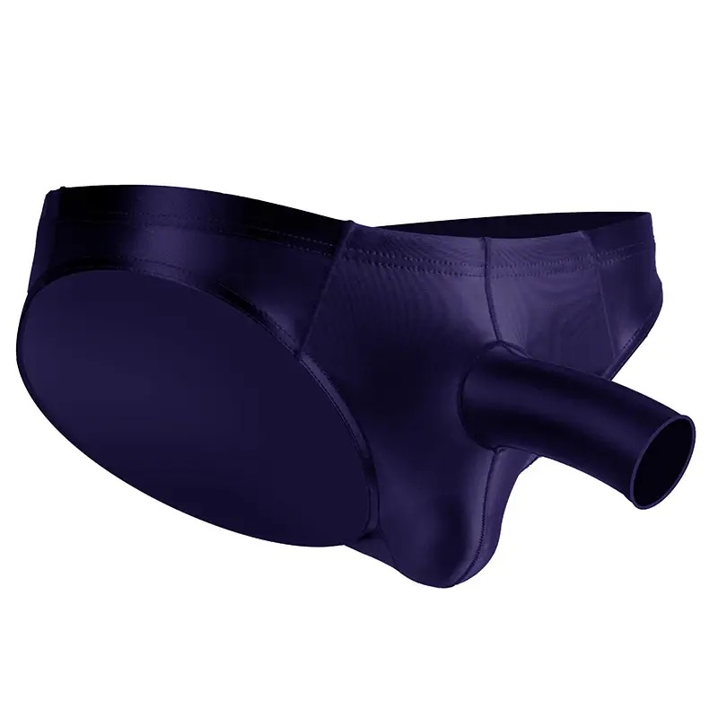 High Elastic Bikini Briefs gay Men's glossy underwear open Pouch Panties Men Smooth gay underwear — image 8