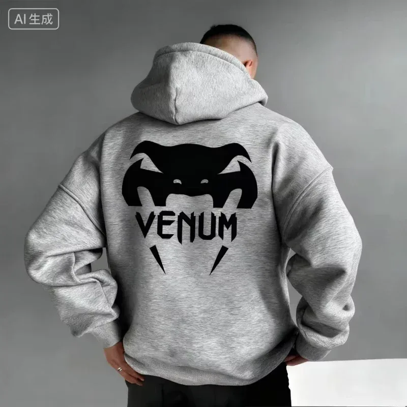 2026 BAGONG BAGONG Bago! UFC Men's Boxing Sports Hoodie Warm and Comfortable Casual Hoodie for Autumn and Winter Fashionable Printed — image 2
