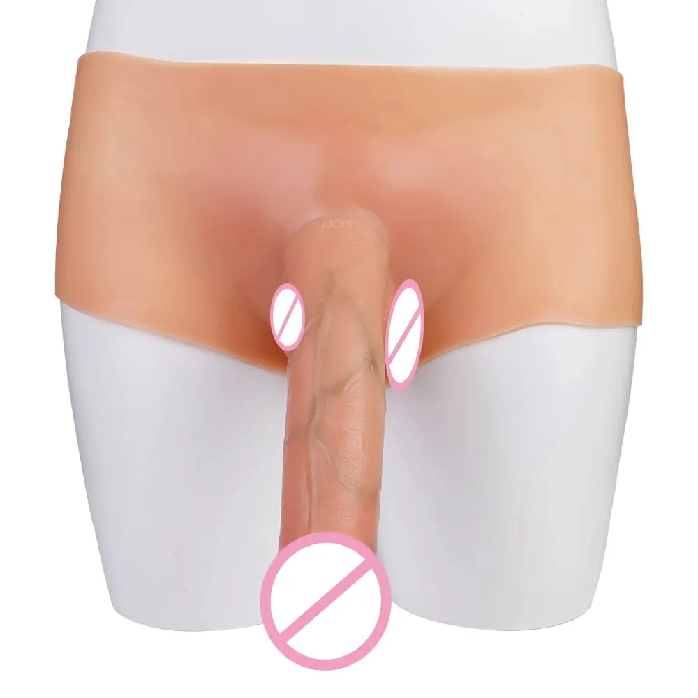 Silicone Strapon Lifelike Dildo Pants Wearable Solid Large Penis Sex Toys For Women Lesbian Couple Sex